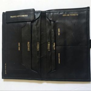 Vintage Black Travel Wallet
